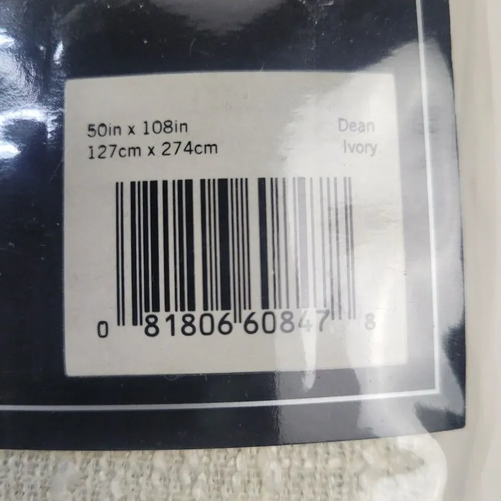 NEW Eclipse Blackout 50 x 108 One Grommet curtain panel 'White' #CT20